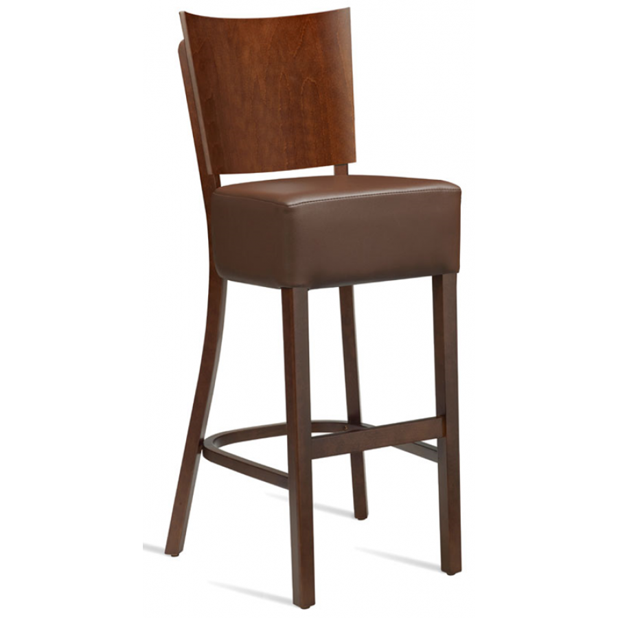 Wine Dark Walnut Bar Stool